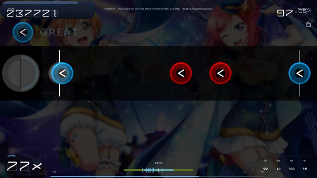 KrNatomi — Hoshizora Rin (CV: Iida Riho) & Nishikino Maki (CV: Pile) - Beat in Angel